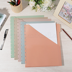 5Pcs PP Discbound Notebook Index Divider Sheets&nbsp;AJEW-WH20006-191B