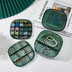 PET Plastic Multi-layered Jewerly Box&nbsp;CON-WH0092-64