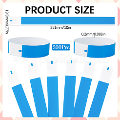 300Pcs Synthetic Paper Polypropylene Disposable Wristbands&nbsp;BJEW-SP0001-09C