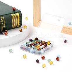 100 Pcs 7 Colors Chakra Yoga Healing Stone Kits&nbsp;G-LS0001-04
