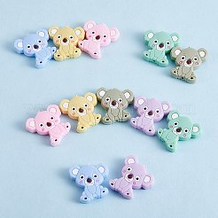 12Pcs 6 Styles Koala Silicone Focal Beads&nbsp;JX661A