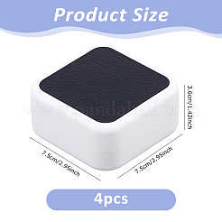 Plastic Cufflink Packing Boxes with Flip Hinged Lid&nbsp;CON-WH0100-51A
