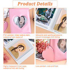 3 Books 3 Colors 32-Pocket 3 Inch PVC Mini Photo Albums&nbsp;AJEW-CP0001-89