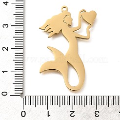 304 Stainless Steel Pendants&nbsp;STAS-R131-13G