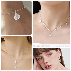 24Pcs 6 Styles Brass Pendants&nbsp;KK-BBC0022-75