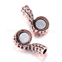 Alloy Magnetic Clasps with Glue-in Ends&nbsp;PALLOY-T006-01R