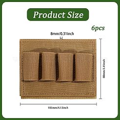 Nylon Hook and Loop Fastener Tactical 4-Round Shotgun Shell Pouch&nbsp;FIND-WH0367-296B