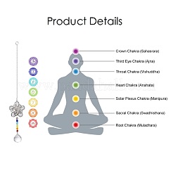 Crystals Chandelier Suncatchers Prisms Chakra Hanging Pendant&nbsp;AJEW-I040-06P
