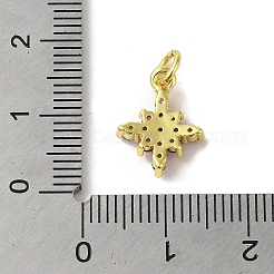 Brass Micro Pave Cubic Zirconia Charms&nbsp;KK-M283-16B-02