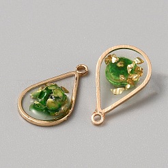 Resin Gold Foil Pendants&nbsp;RESI-TAC0010-97B