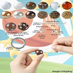 DIY Rugby Acrylic Beaded Keychain Pendant Decoration Making Kit&nbsp;MACR-CJC0004-18