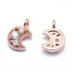 Brass Charms&nbsp;ZIRC-J040-35RG-02-NR