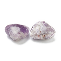 Natural Amethyst Heart Love Stone&nbsp;G-J391-02E