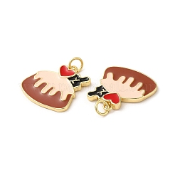 Eco-Friendly Brass Enamel Pendants&nbsp;KK-M246-38G-02
