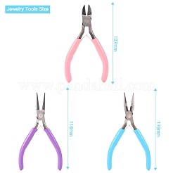 Tri-color Polished Pliers Set&nbsp;TOOL-R124-03