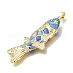 Brass Enamel Pendants&nbsp;KK-CBAEEA8-09D-G