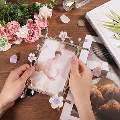 Aluminum Alloy Enamel Photo Frame Stand&nbsp;AJEW-WH0460-115G