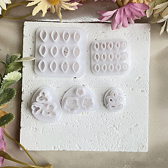 5Pcs 5 Styles Plastic Clay Pressed Molds&nbsp;DIY-SC0031-03