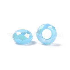 Imitation Jade Glass European Beads&nbsp;GPDL-N005-B14mm-A03