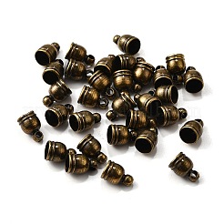 Brass Cord Ends&nbsp;KK-D217-9x6-AB-NF
