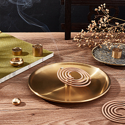 7Pcs 6 Style Brass Incense Burner Holder&nbsp;AJEW-CA0002-55
