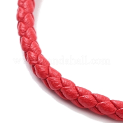 Braided Round Imitation Leather Bracelets Making&nbsp;BJEW-H610-03G-07