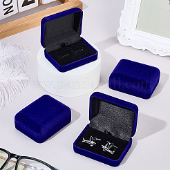 Velvet Cufflink Gift Storage Boxes&nbsp;CON-WH0112-079B