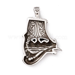 Tibetan Style 304 Stainless Steel Pendants&nbsp;STAS-P305-29AS