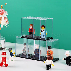 Transparent Plastic Minifigures Display Case&nbsp;ODIS-WH0043-25