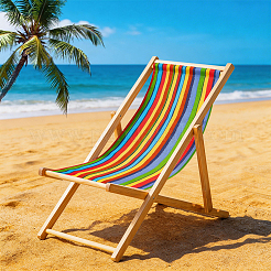 1Pc Stripe Pattern Chair Polycotton Cloth&nbsp;AJEW-GF0015-38I