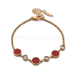 Ion Plating(IP) 304 Stainless Steel Link Bracelets&nbsp;BJEW-P345-10G-02