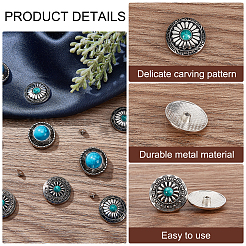 18Sets 3 Style Alloy Decorative Rivets&nbsp;BUTT-GA0001-01