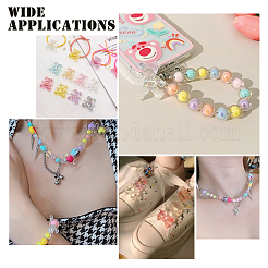 350Pcs 15 Style Transparent Acrylic Beads&nbsp;MACR-PH0001-52