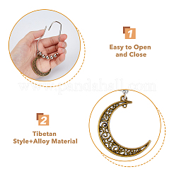 1 Set Iron Shower Curtain Rings&nbsp;HJEW-FH0001-45
