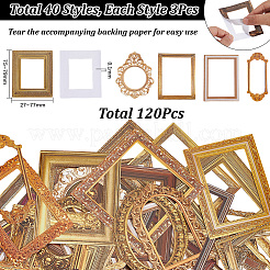 4 Stes 4 Styles Paper Self-adhesive&nbsp;AJEW-SP0002-53
