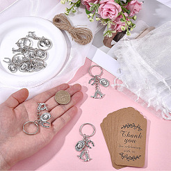 10Pcs Alloy Keychains&nbsp;KEYC-BM0001-04