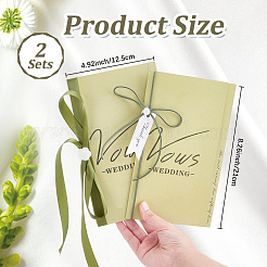 Paper Wedding Vows Cards&nbsp;AJEW-CP0011-25A