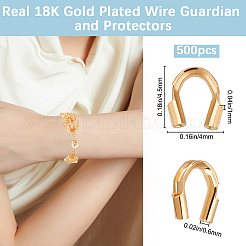 500Pcs Brass Wire Guardian&nbsp;KK-BBC0025-16B-G