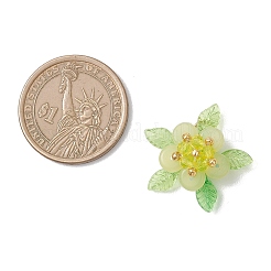 Natural Lemon Jade & Glass Pendants&nbsp;PALLOY-MZ01192-02