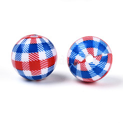 Printed Opaque Acrylic Beads&nbsp;MACR-T048-06A