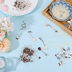 20Pcs 20 Styles Alloy Coffee Tea Spoon&nbsp;PALLOY-DR00001