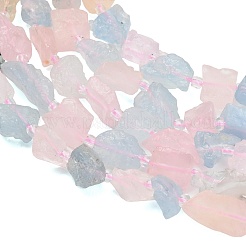 Raw Rough Natural Morganite Beads Strands&nbsp;G-A322-B12-01