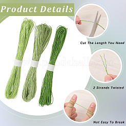 3 Bundles 3 Colors  Twisted Paper Cord&nbsp;DIY-CP0012-06A
