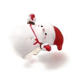 Christmas Brass Enamel European Beads&nbsp;KK-R212-15C-P