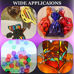 160Pcs 8 Colors Square OPP Candies Wrapping Packaging&nbsp;DIY-WH20055-017B