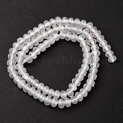 Natural White Agate Beads Strands&nbsp;G-P587-D02-01