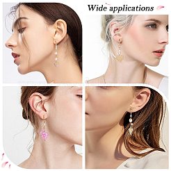 20Pcs Brass Micro Pave Clear Cubic Zirconia Earring Hooks&nbsp;ZIRC-SZ0005-08