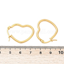 201 Stainless Steel Hoop Earrings&nbsp;X-EJEW-I245-27F