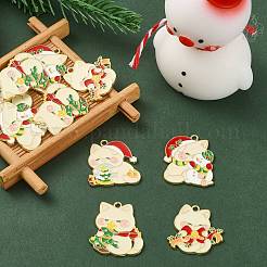 20Pcs 4 Styles Alloy Enamel Pendants&nbsp;ENAM-CJ0004-94