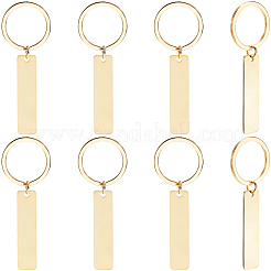8Pcs Stainless Steel Keychains&nbsp;KEYC-SC0001-47G
